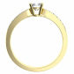 Lenka G Briliant oblíbený zásnubní prsten ze žlutého zlata