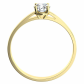 Diona G Briliant (4,75 mm) jemný zásnubní prsten ze žlutého zlata