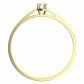 Diona G Briliant (3 mm) jemný zásnubní prsten ze žlutého zlata