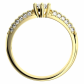 Sněženka G Briliant (4 mm) zásnubní prsten ve žlutém zlatě
