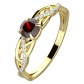 Kelt Gold půvabný zásnubní prsten ze žlutého zlata