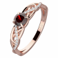 Kelt Red půvabný zásnubní prsten z červeného zlata