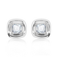 Efka S White Topaz stříbrné náušnice s bílým topazem
