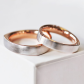 Daryl Colour RW snubní prsteny z bílého a červeného zlata