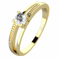 Adéla G Briliant  krásný prsten ze žlutého zlata
