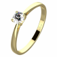 Leona G Briliant  zásnubní prsten ze žlutého zlata