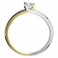 Polina Colour GW Briliant  prsten z bílého a žlutého zlata