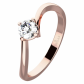 Pamela Red Briliant zásnubní prsten z růžového zlata