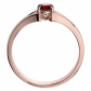 Pavla Red Granát prsten z růžového zlata
