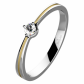 Joni Colour GW zásnubní prsten z bílého a žlutého zlata