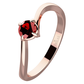 Pamela Red Granát zásnubní prsten z růžového zlata