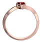 Pamela Red Granát zásnubní prsten z růžového zlata