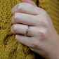 Adéla White  krásný prsten z bílého zlata