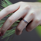 Aura White zásnubní prsten z bílého zlata