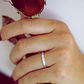 Kyra W Briliant zásnubní prsten z bílého zlata