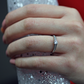 Milena White  zásnubní prsten z bílého zlata