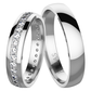 Raison White - snubní prsteny z bílého zlata