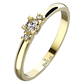 Serafina Gold zásnubní prsten ze žlutého zlata