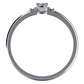 Serafina W Briliant zásnubní prsten z bílého zlata