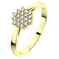 Krasomila Princess G Briliant zásnubní prsten ze žlutého zlata