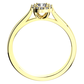Jasněnka Princess G Briliant zásnubní prsten ze žlutého zlata