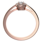 Ladunka Princess R Briliant zásnubní prsten z růžového zlata