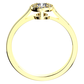 Zlatovláska Princess G Briliant zásnubní prsten ze žlutého zlata
