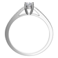 Rubyn White  elegantní zásnubní prsten