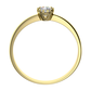Petruše G Briliant zásnubní prsten ze žlutého zlata s briliantem