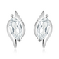 Arabona S White Topaz stříbrné náušnice s bílým topazem