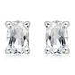 Alala S White Topaz stříbrné náušnice s bílým topazem