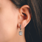 Vazika stříbrné náušnice se zirkony