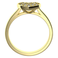 Rozmarýnka Princess Gold zásnubní prsten ze žlutého zlata