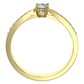 Adélka Princess Gold zásnubní prsten ze žlutého zlata
