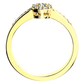 Růženka Princess Gold zásnubní prsten ze žlutého zlata