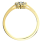 Angelína Princess Gold zásnubní prsten ze žlutého zlata