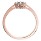 Angelína Princess Red zásnubní prsten z růžového zlata