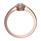 Ladunka Princess Red zásnubní prsten z růžového zlata