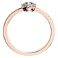 Rézinka Princess Red zásnubní prsten z růžového  zlata