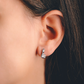 Amila S White Topaz stříbrné náušnice s bílým topazem