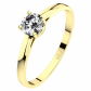 Diona GW Safír (4,75 mm) zásnubní prsten ze žlutého zlata se safírem