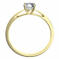 Grácie GW Safír (4,75 mm) zásnubní prsten ze žlutého zlata se safírem