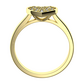 Rozmarýnka Princess G Briliant zásnubní prsten ze žlutého zlata