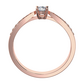 Adélka Princess R Briliant zásnubní prsten z růžového zlata