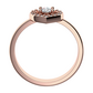 Lada Princess R Briliant zásnubní prsten z růžového zlata