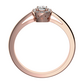 Ladunka Princess R Briliant zásnubní prsten z růžového zlata