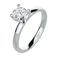 Gloro W Briliant zásnubní prsten z bílého zlata s brilianty