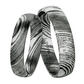 Veneta Damascus Steel snubní prsteny z chirurgické oceli