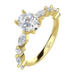 Damoro G Briliant zásnubní prsten ze žlutého zlata s brilianty