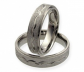 Sencha  jedinečné ocelové snubní prsteny